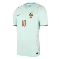 Camiseta Francia Kylian Mbappe #10 Segunda Equipación Replica Mundial 2026 mangas cortas
